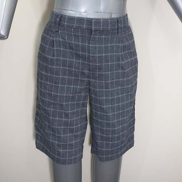 BOGO 🆓! Banana Republic Checkered Shorts Gray 30 - Picture 3 of 6